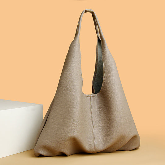 Shoulder Tote Bag for Women Simple Soft Leather Shoulder Bag Office Large Capacity Composite Bags Women