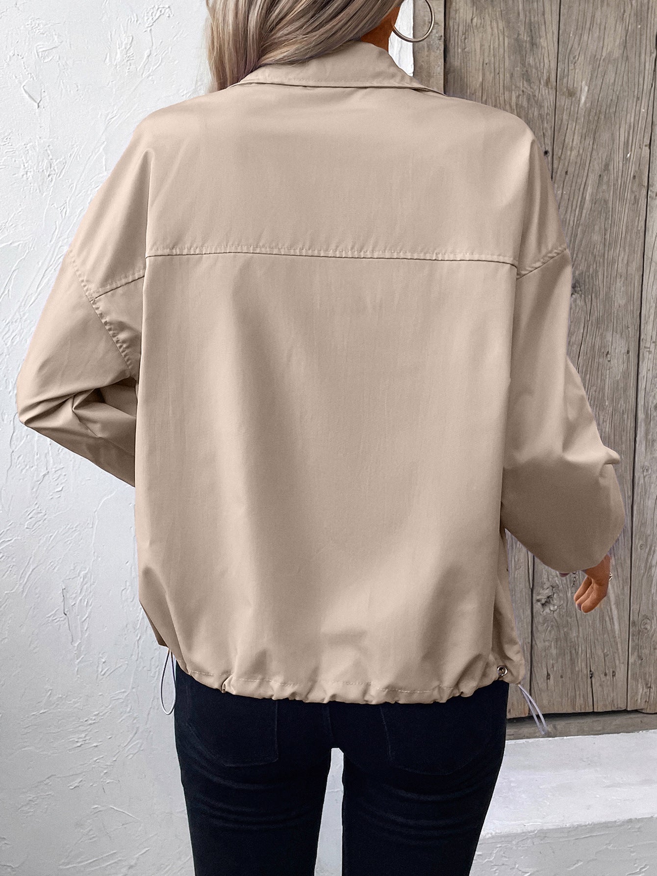 Women Clothing Waterproof Outdoor Sports Casual Raincoat Casual Coat Jacket Top Women
