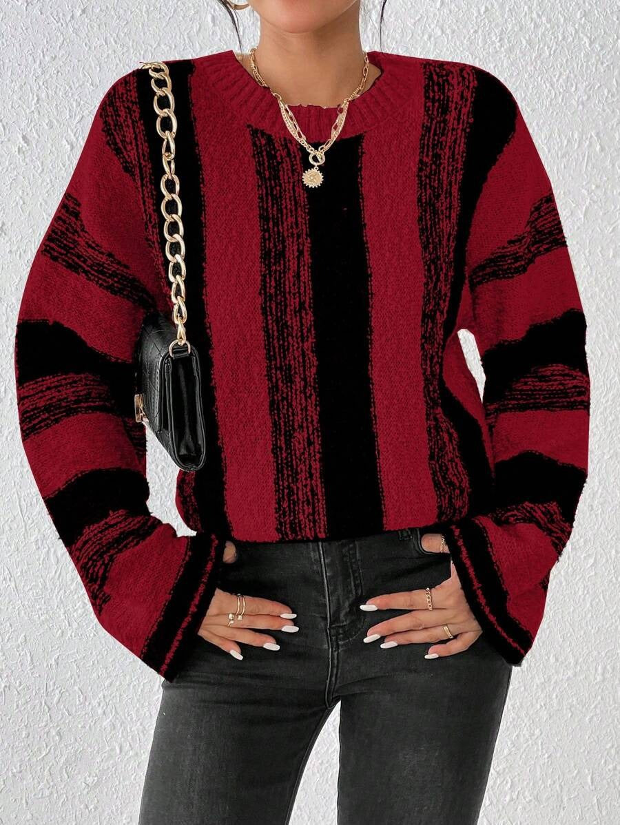 Autumn Winter Pullover Long Sleeve Loose Casual Women Sweater Knitwear